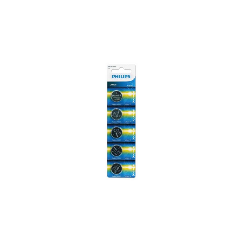 PHILIPS - Pack 5 Pilas Cr2025 Philips - SC