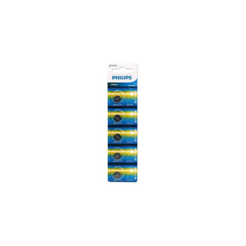 PHILIPS - Pack 5 Pilas Cr1216 Philips - SC