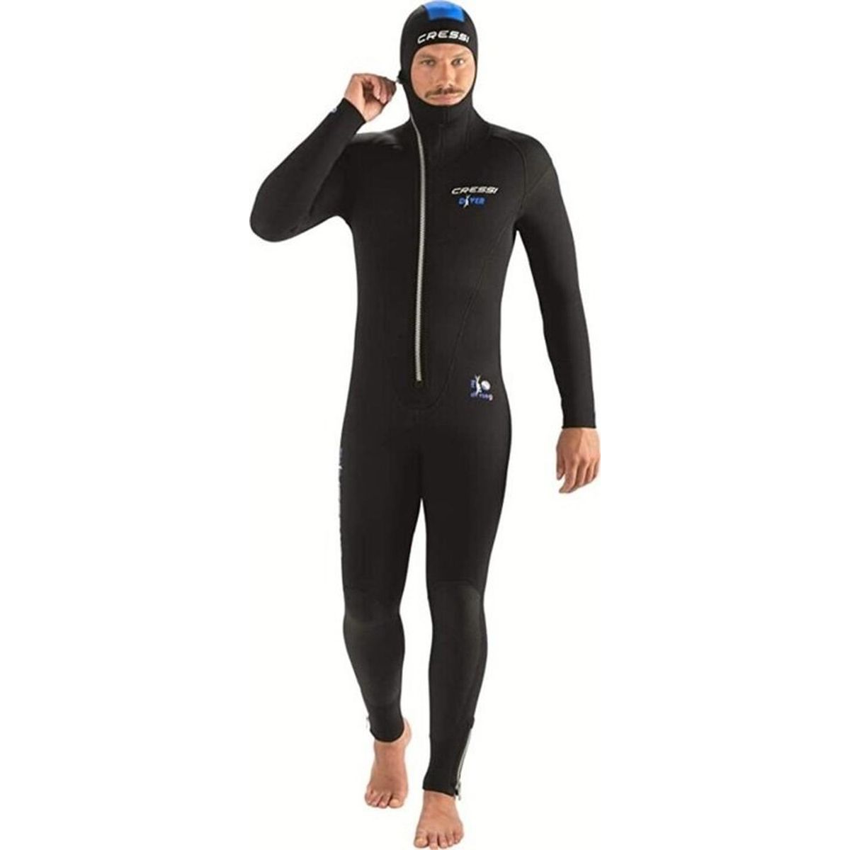 CRESSI - Traje de Buceo Cressi Diver 7mm Protección y Comodidad - Negro - S