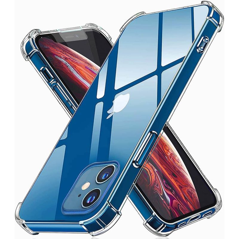 GENERICO - Carcasa Para iPhone 12 12 Pro Transparente Antigolpe