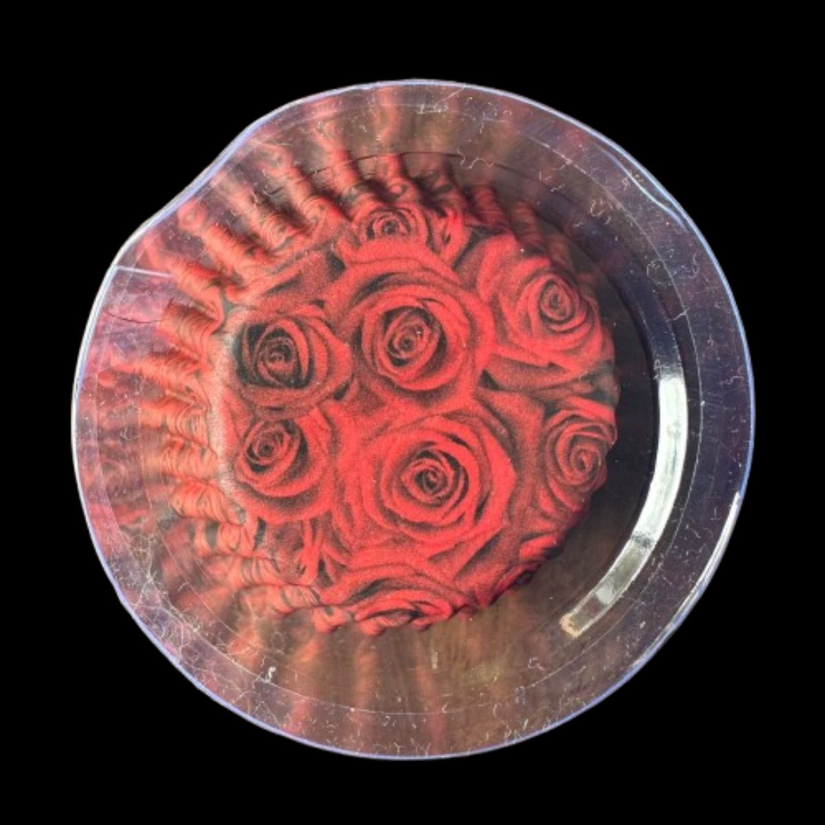 GENERICO - Capsulas Mini Cupcake Diseño I Rosas Rojas 100 un