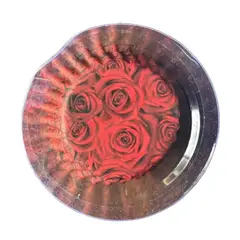 GENERICO - Capsulas Mini Cupcake Diseño I Rosas Rojas 100 un