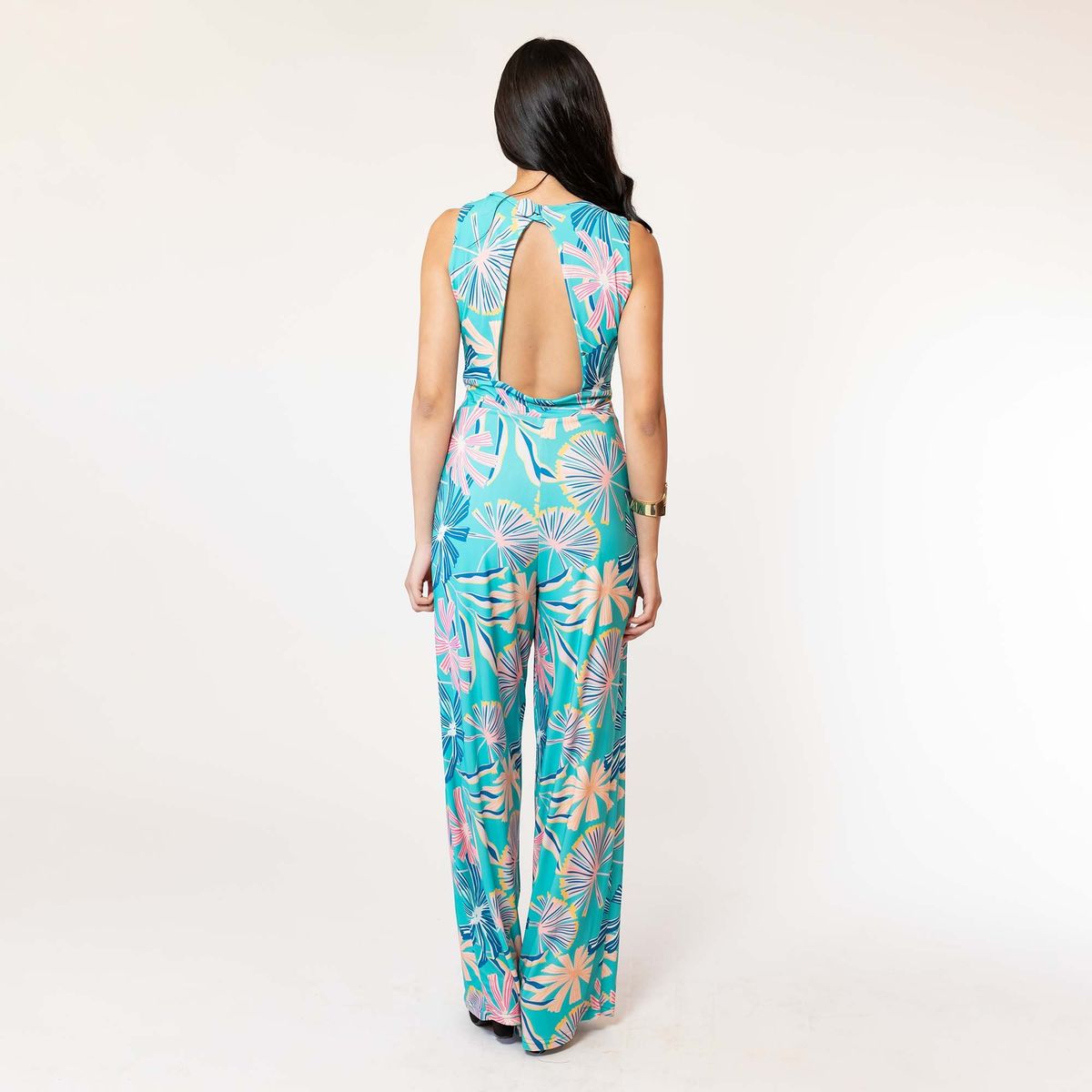 NATALIA SEGUEL - Enterito Cata Turquesa Flores Natalia Seguel