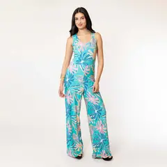 NATALIA SEGUEL - Enterito Cata Turquesa Flores