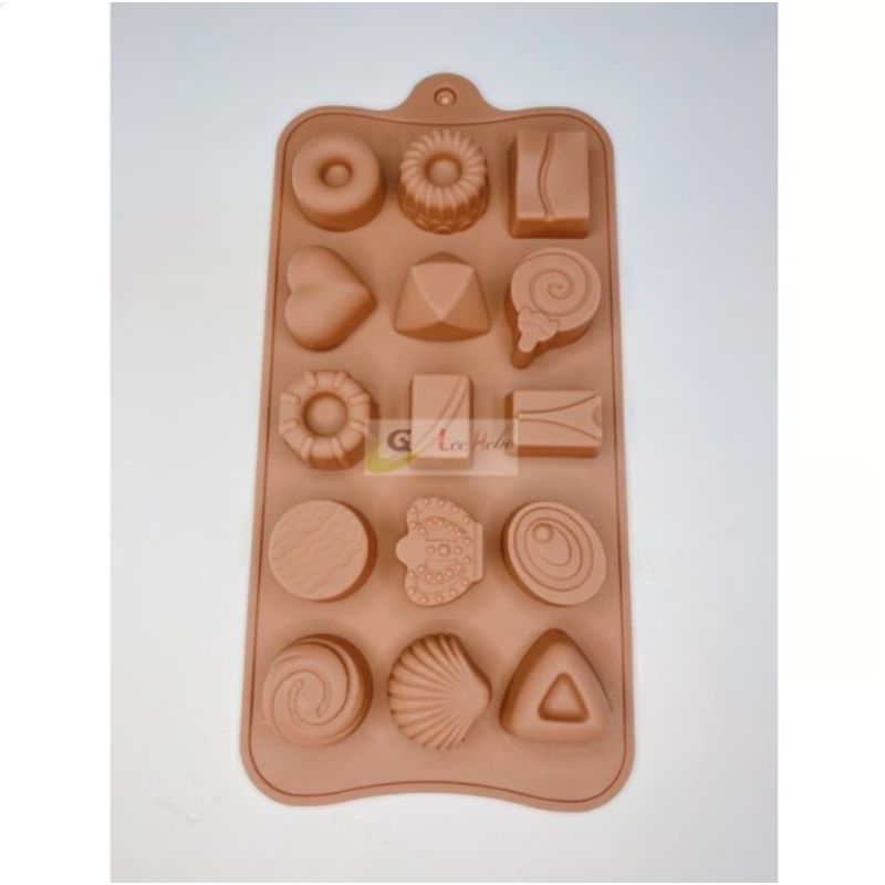 GENERICO - Molde Silicona Para Chocolate Corazon-Corona-Donas