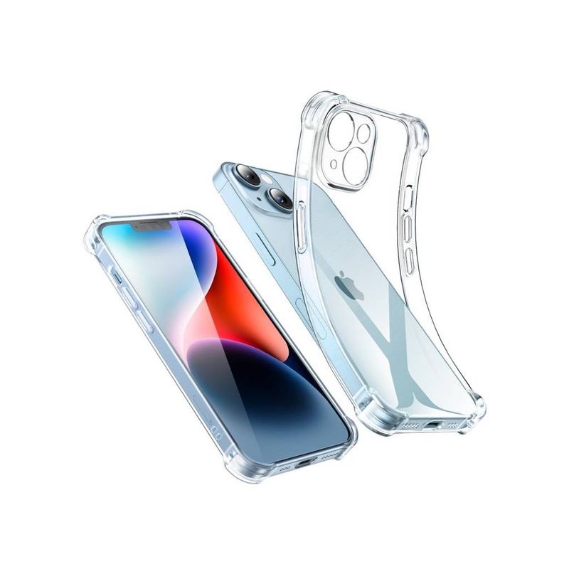 GENERICO - Carcasa Para iPhone 14 Plus Transparente con Proteccion en Camara