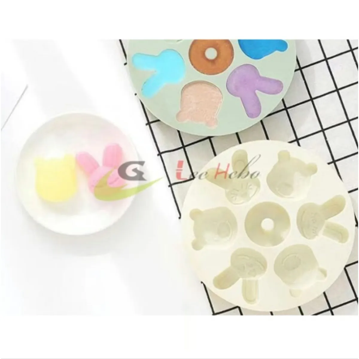 GENERICO - Molde Silicona Para Chocolate Conejos-Dona