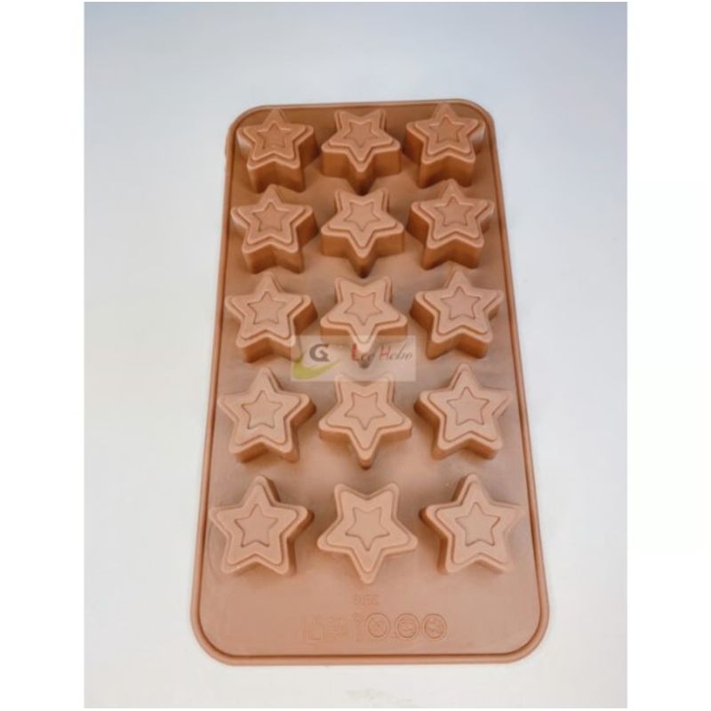 GENERICO - Molde Silicona Para Chocolate Mini Estrellas