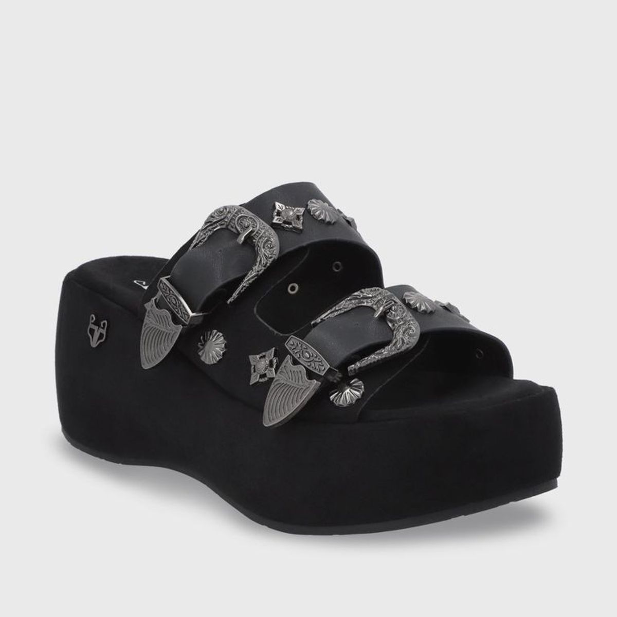 GOTTA - Sandalia Plataforma Negra Mujer 45825