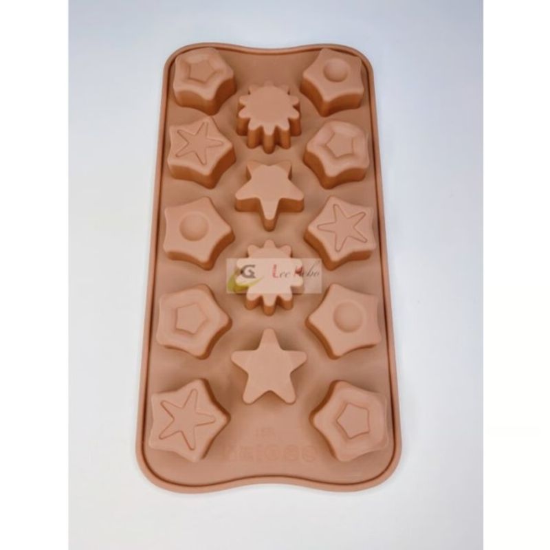 GENERICO - Molde Silicona Para Chocolate Estrellas