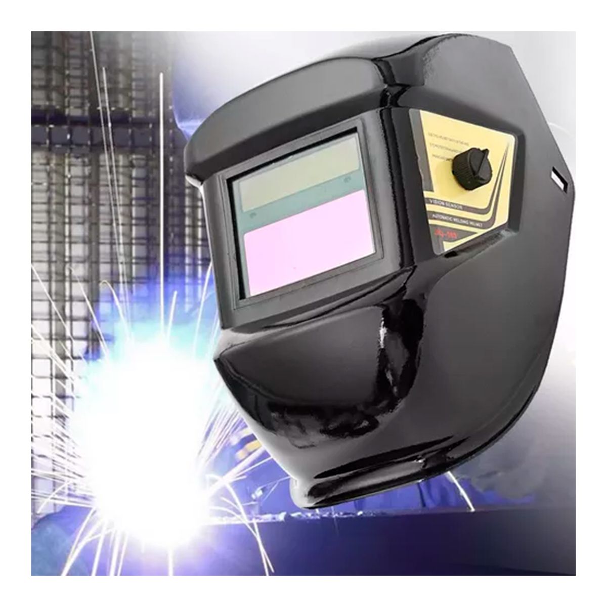 GENERICO - Mascara Para Soldar Fotosensible Cintillo Acolchado + Guantes