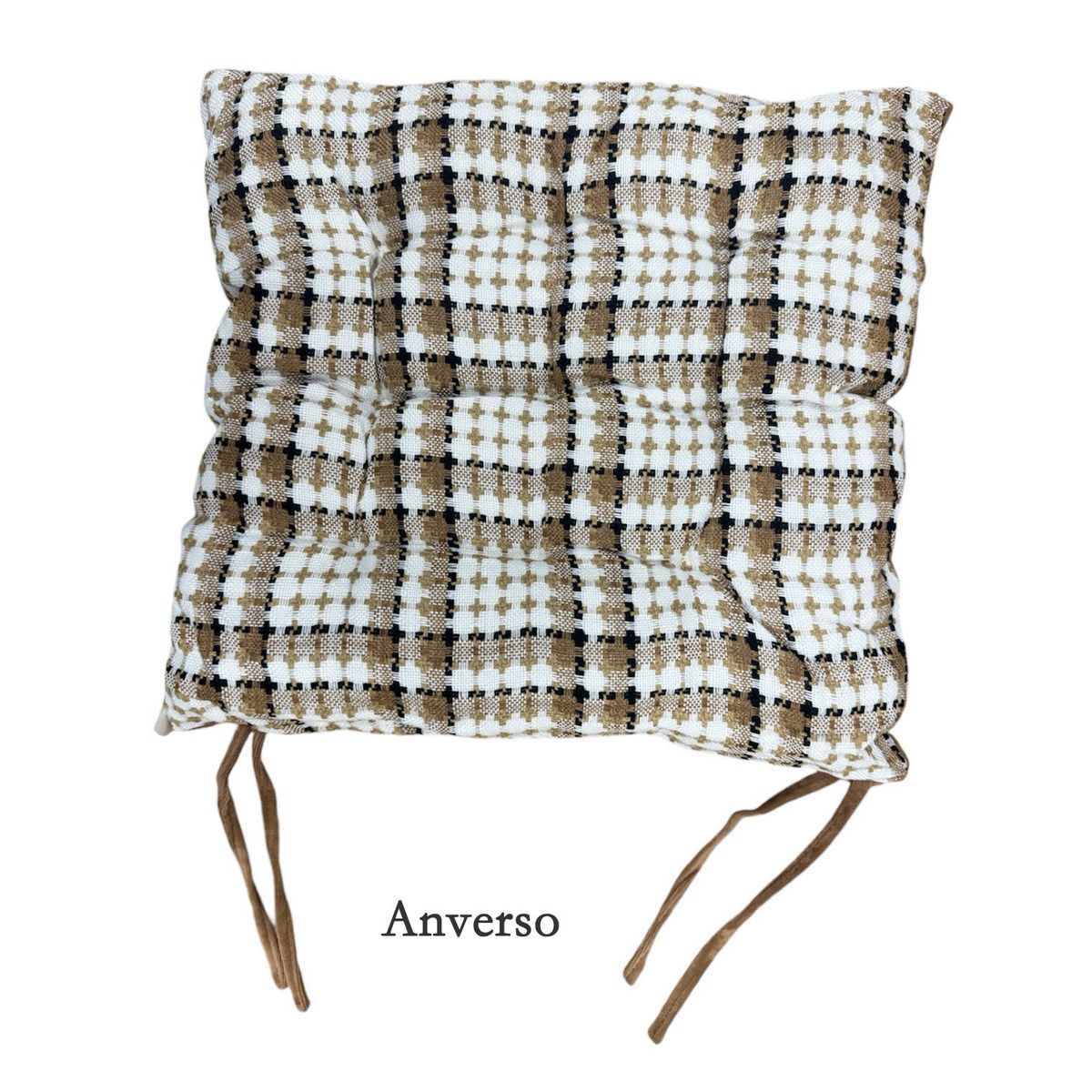 GENERICO - Cojin De Silla De Estilo Informal 40x40cm Marrón claro