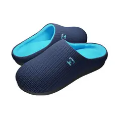 THERAMART - Pantuflas de espuma viscoelástica TheraFly marca - Azul - M