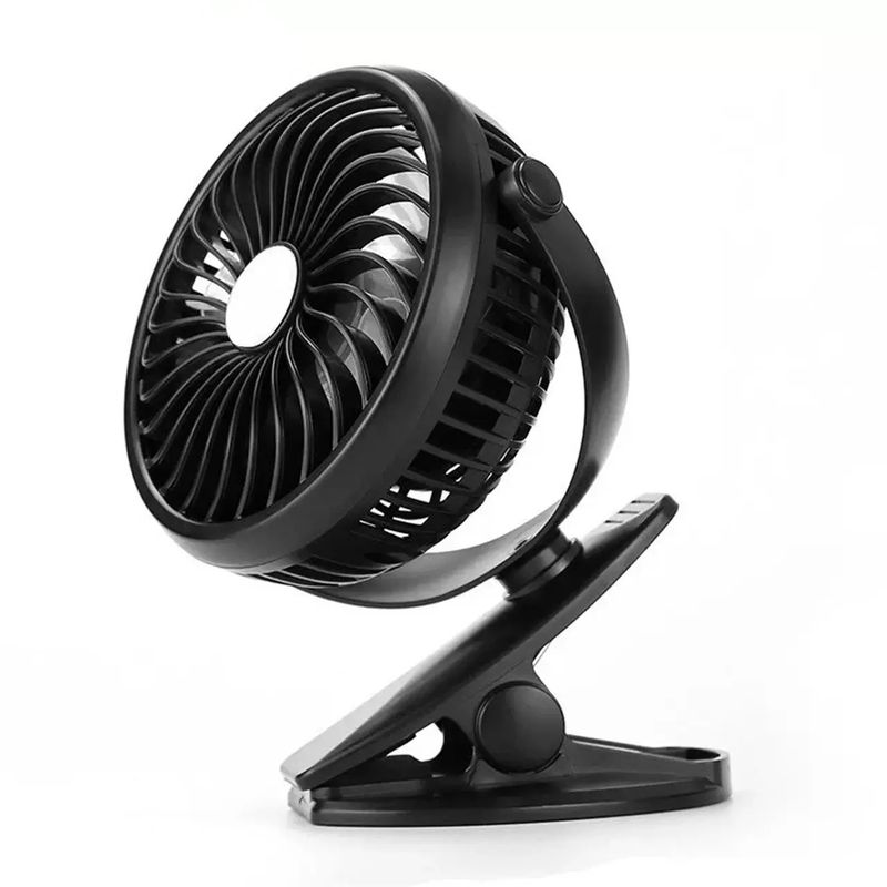 GENERICO - Ventilador Coche Recargable De Pinza Portatil