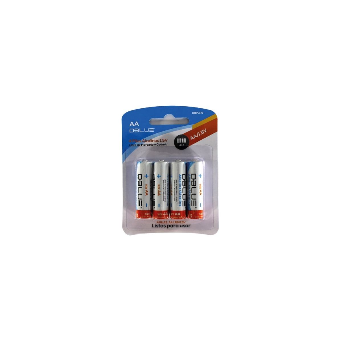 DBLUE - Pack 4 Pilas Alcalinas Aa - SC