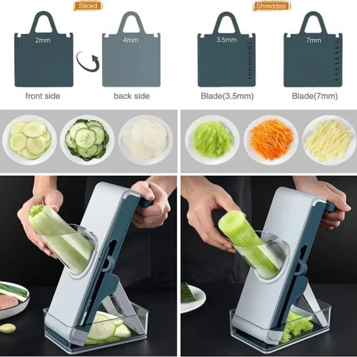 GENERICO - Mandolina y rebanadora de frutas y verduras producto de alta calidad