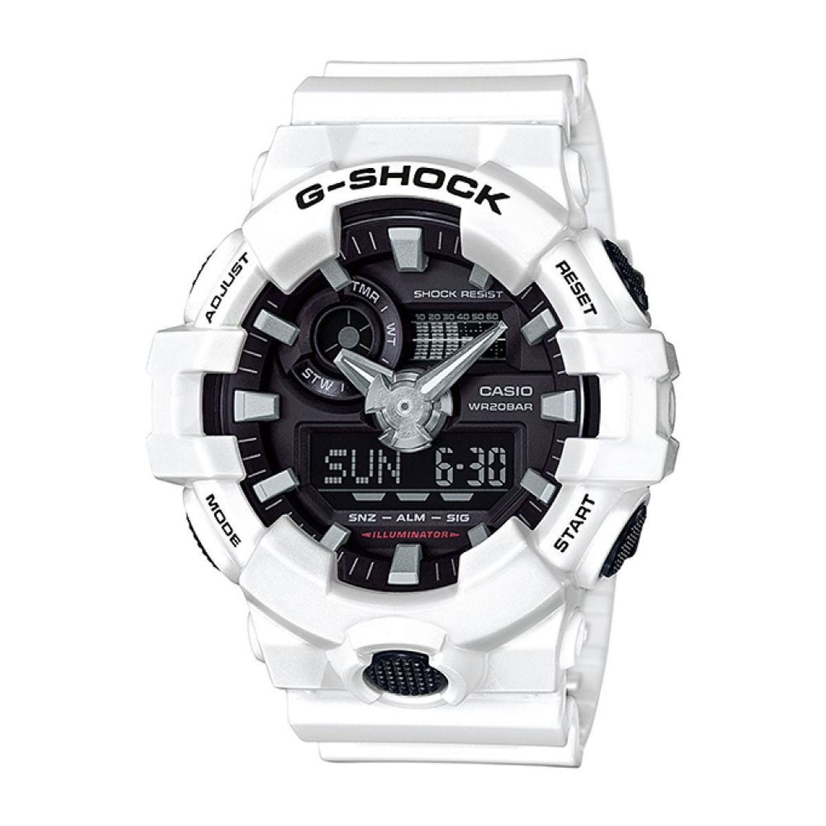CASIO - Reloj Casio GA-700-7ADR Blanco Hombre