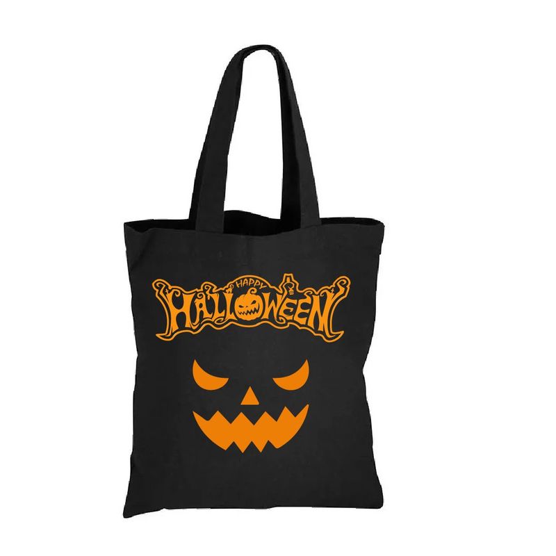 GENERICO - BOLSA ALGODÓN  HALLOWEEN  PENNYWISE MALEFICA CALABAZA  35 X 40 CM
