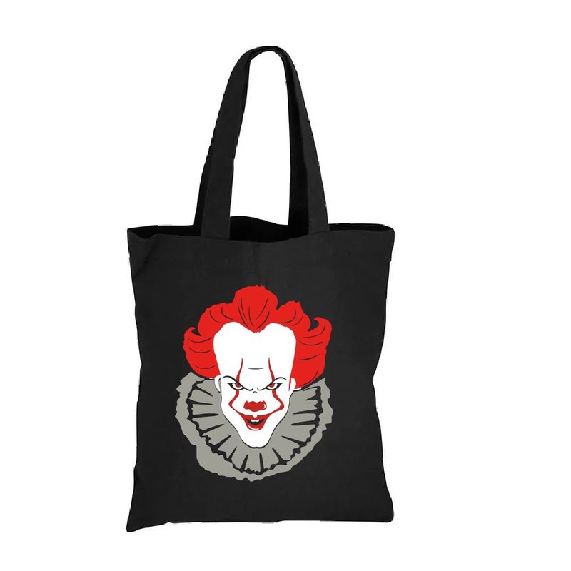 GENERICO - BOLSA ALGODÓN  HALLOWEEN  PENNYWISE MALEFICA CALABAZA  35 X 40 CM
