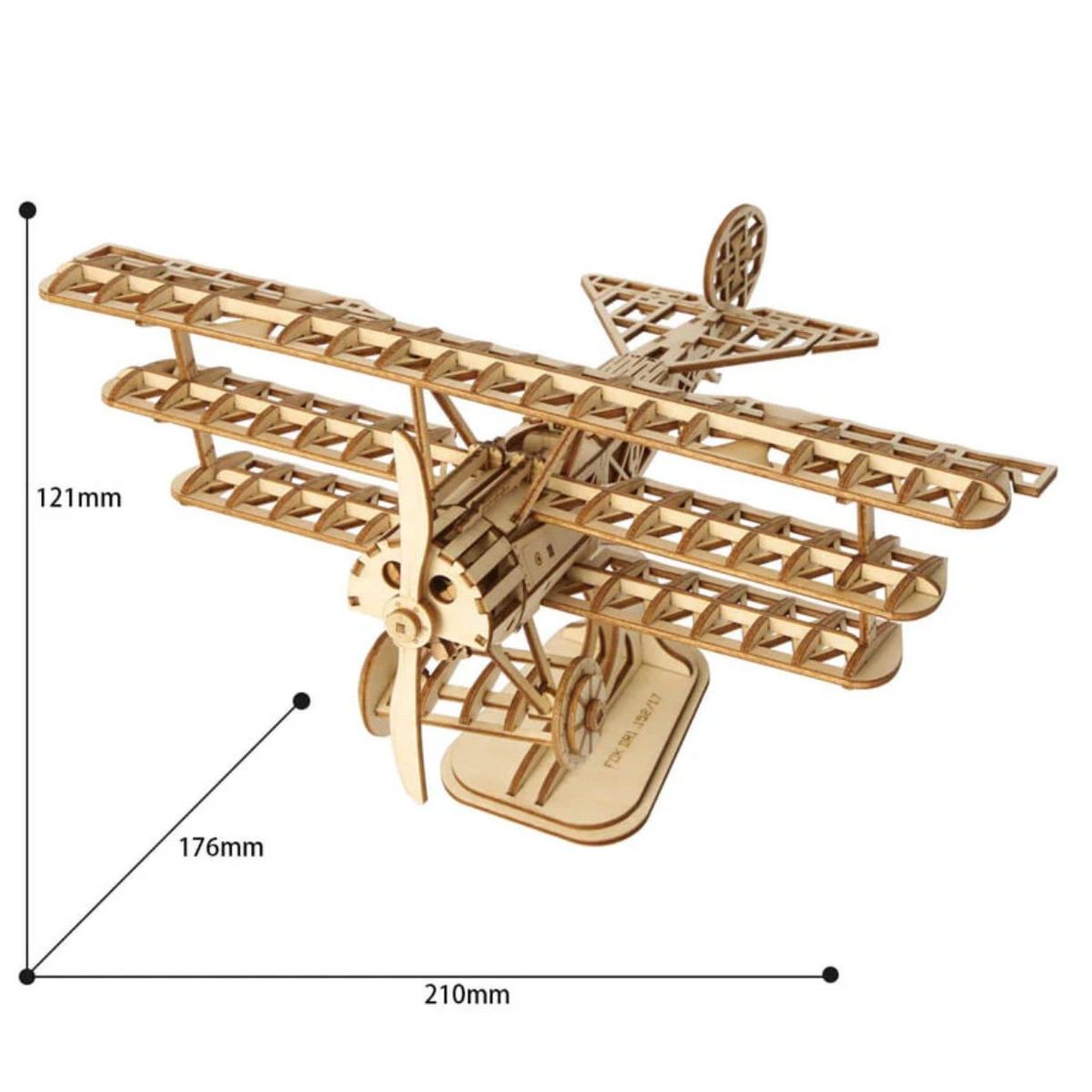 ROBOTIME - Airplane Barón Rojo Triplano Puzzle 3d Rolife