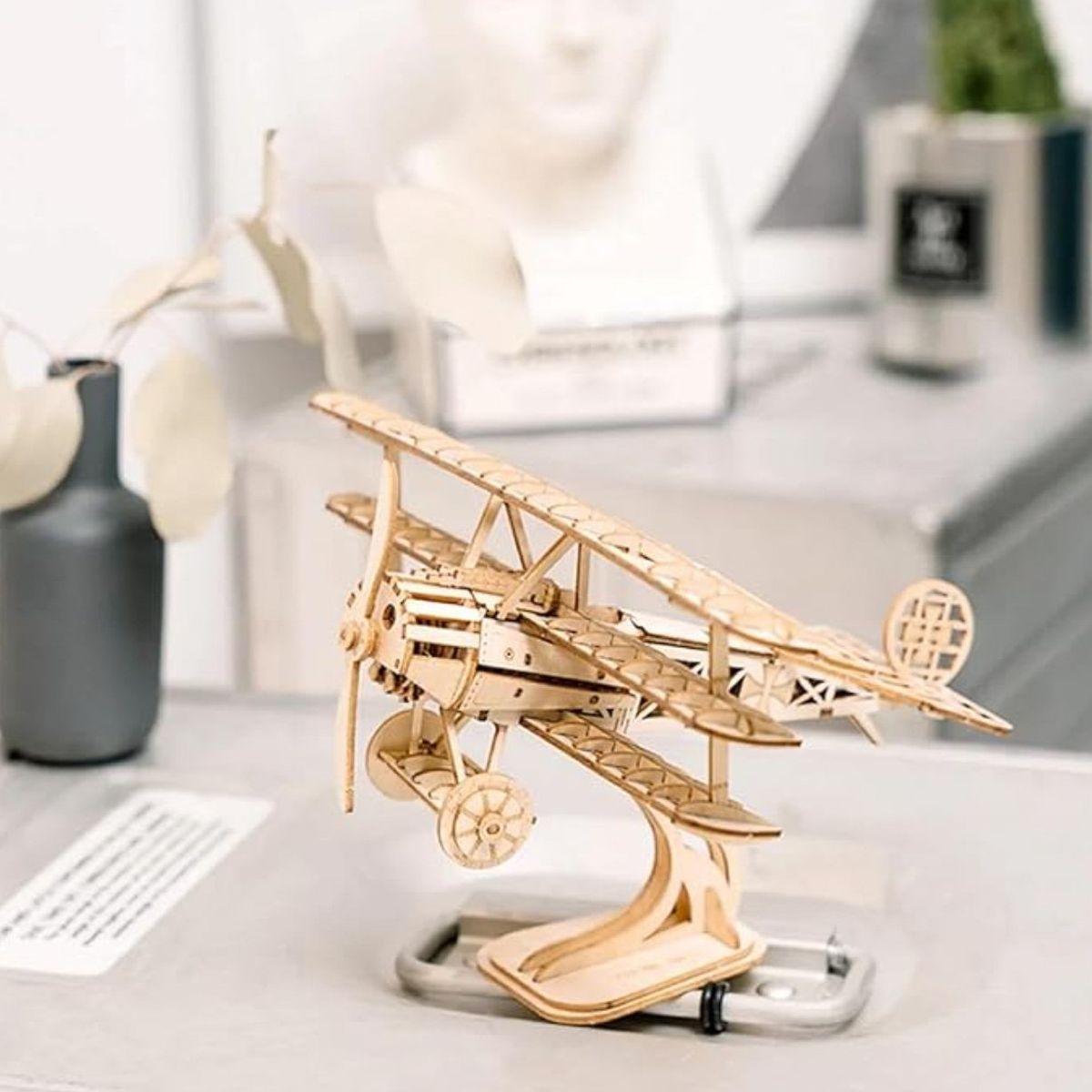 ROBOTIME - Airplane Barón Rojo Triplano Puzzle 3d Rolife