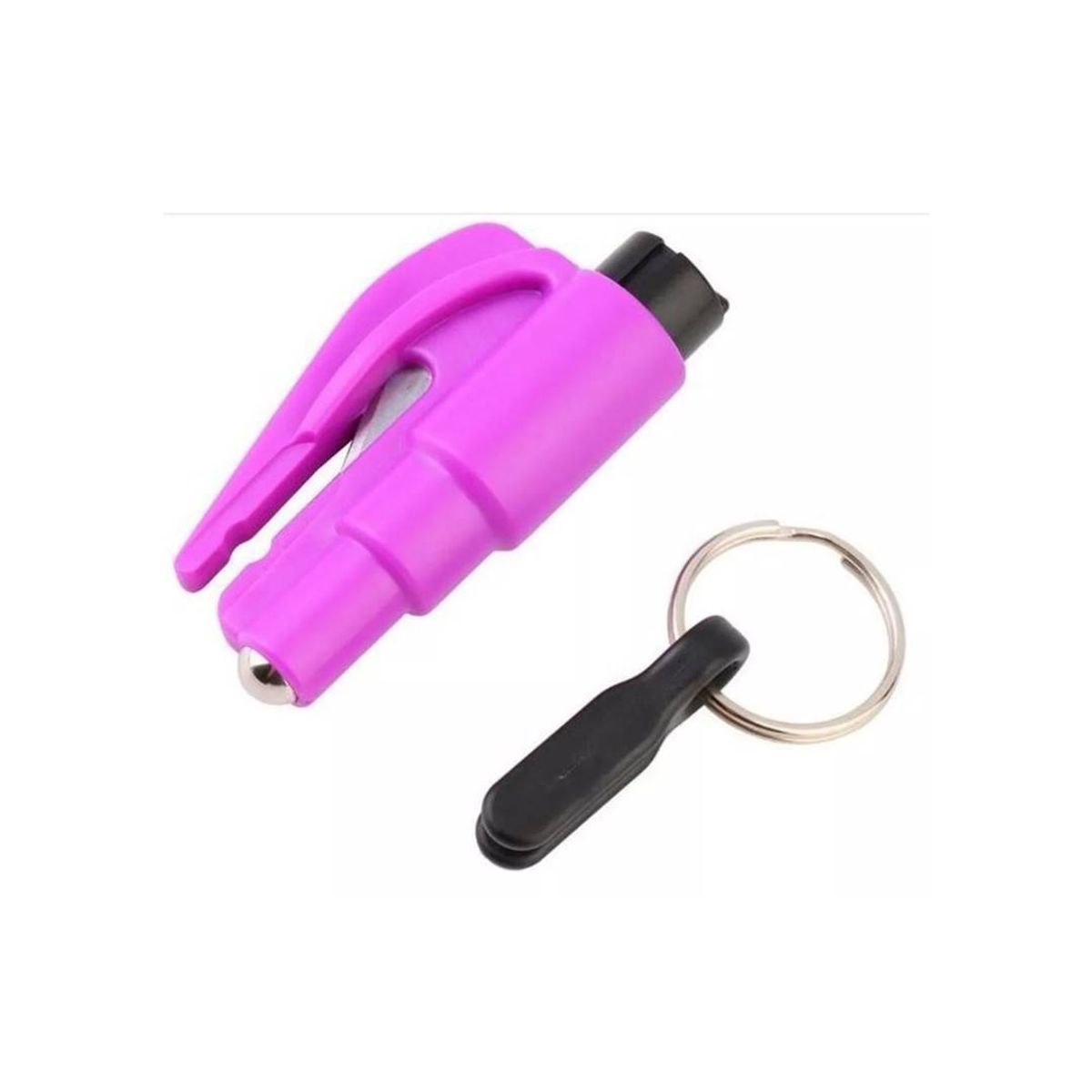 GENERICO - Llavero Seguridad Auto Rompe-vidrio Corta-cinturón