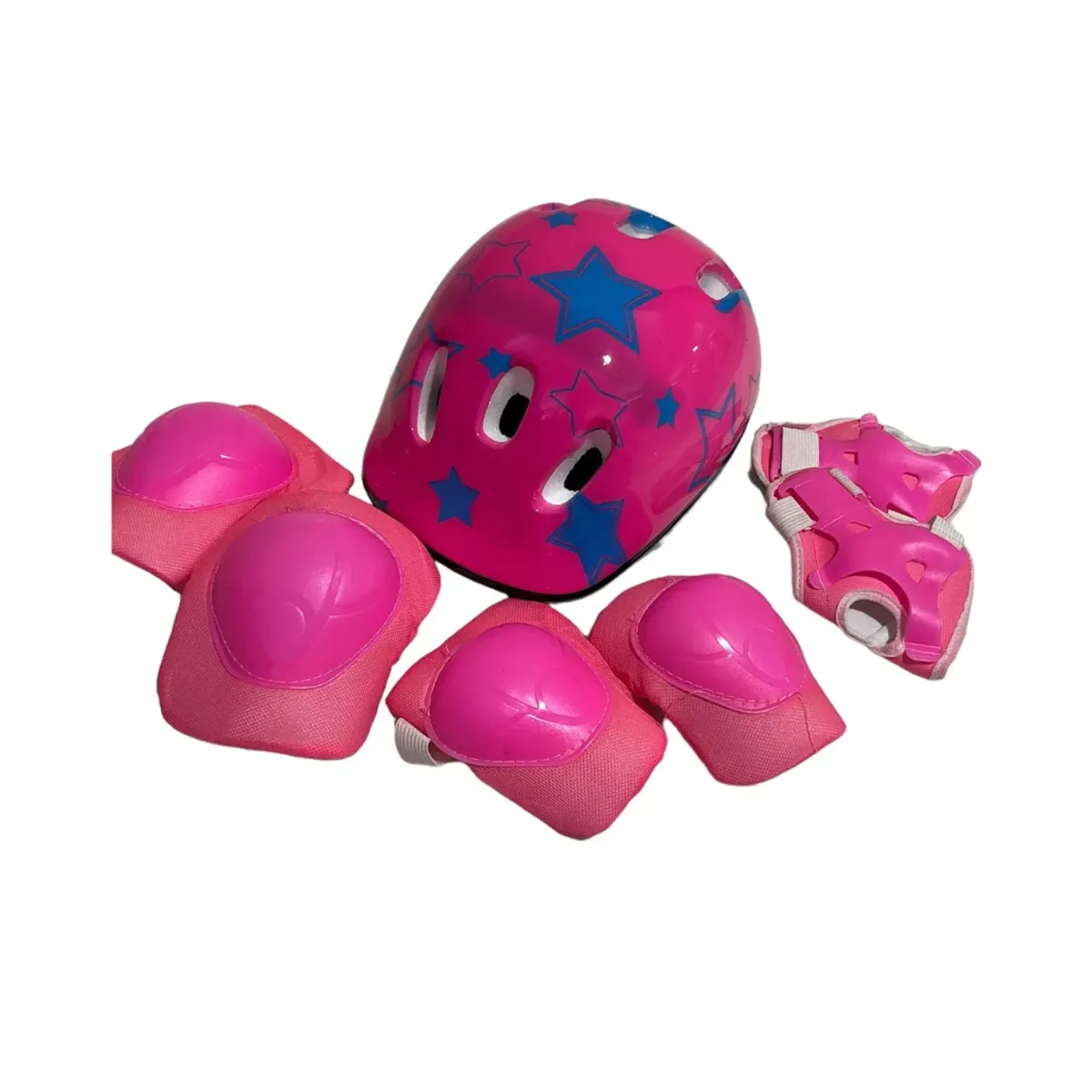 GENERICO - Set De Casco Rodillera Codera Muñequera Para Niñas