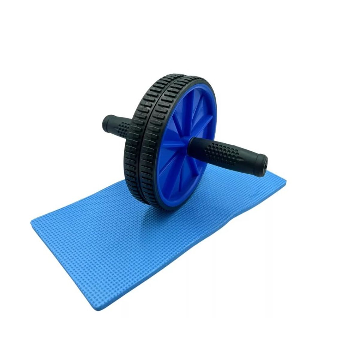 GENERICO - Rueda Abdominales Ejercicio Con Alfombrilla Azul