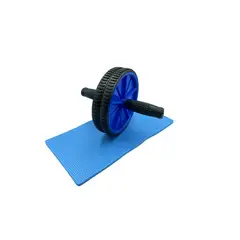 GENERICO - Rueda Abdominales Ejercicio Con Alfombrilla Azul