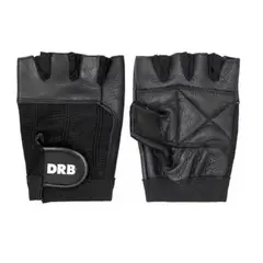 GENERICO - Guantes Fitness Cuero Drb Negro Pesas L