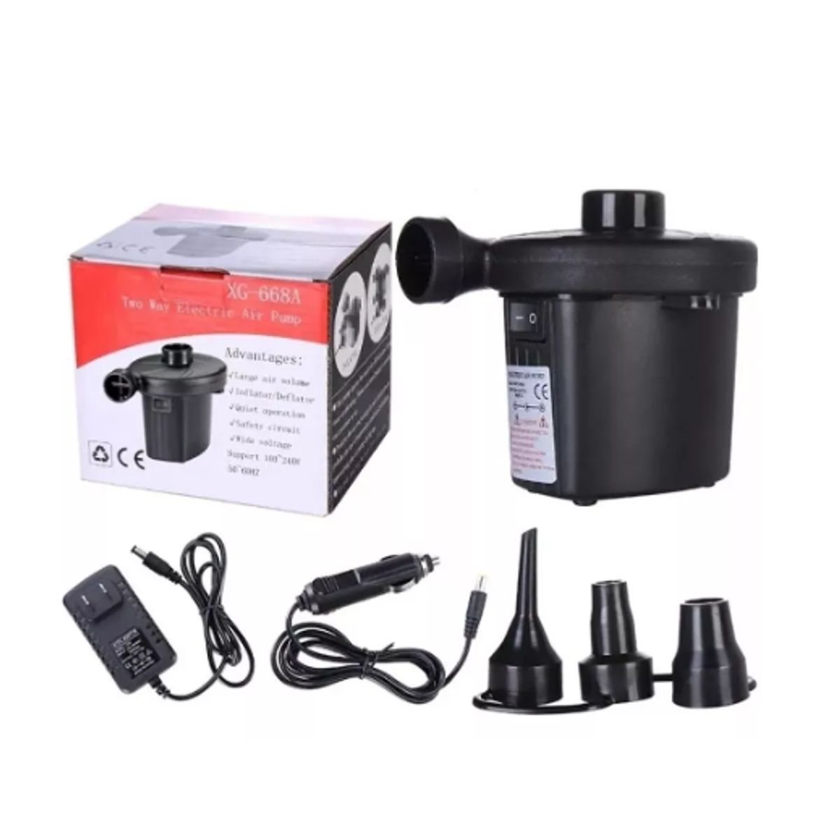 GENERICO - Inflador Electrico Multifuncional Para 220v