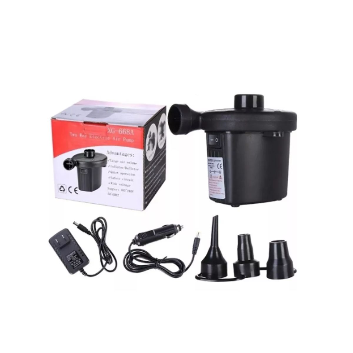 GENERICO - Inflador Electrico Multifuncional Para 220v