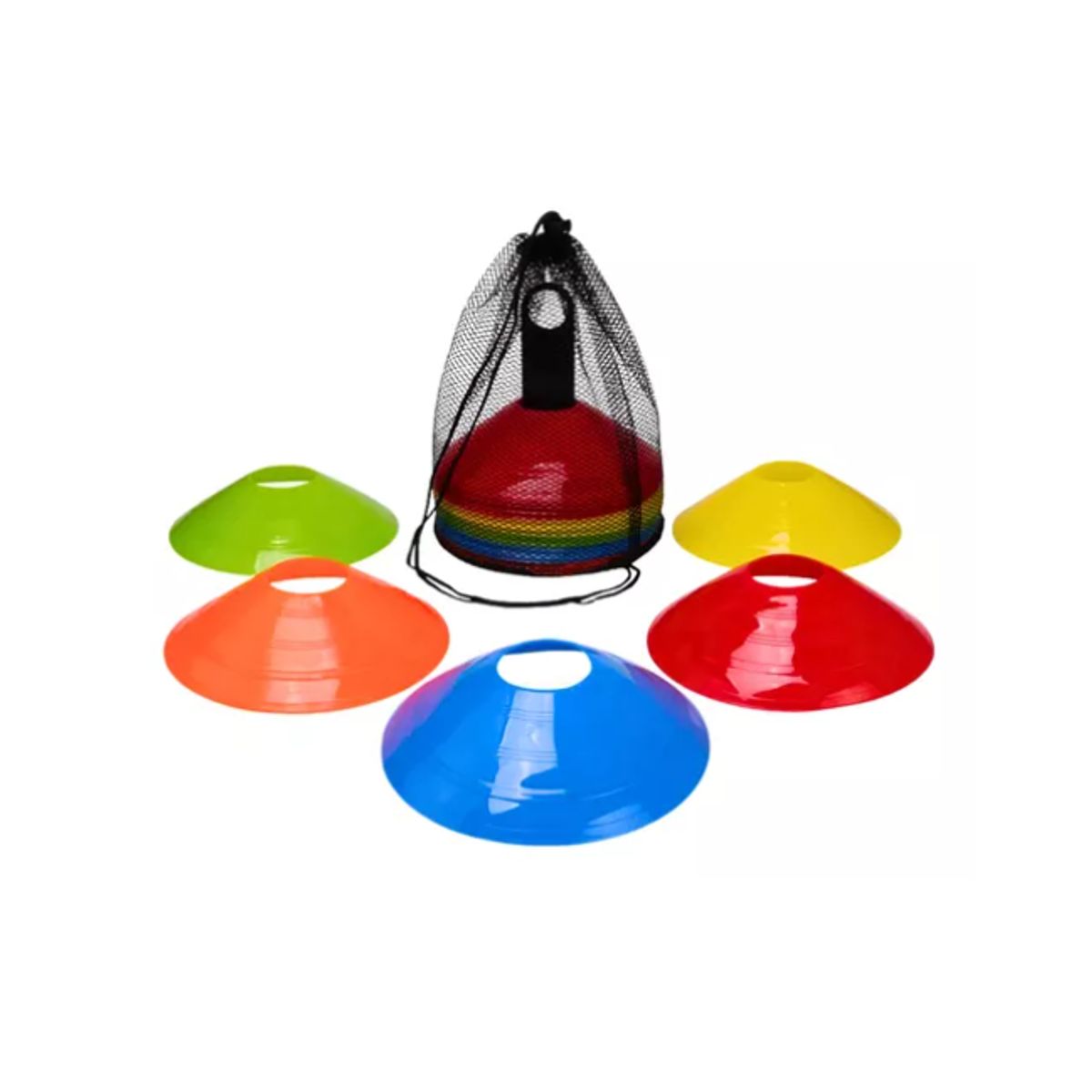 GENERICO - Set 50 Conos Agilidad Juego Rack Entrenamiento Futbol