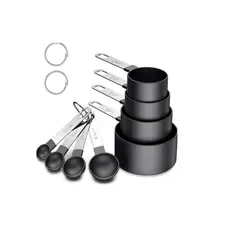 GENERICO - Pack 8 De Para Cocinar Y Hornear Con Taza Medidora Y Cuchara