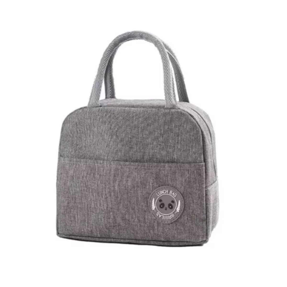 GENERICO - Lonchera Bolsa Térmica Colación Almuerzo Lunch Bag Gris