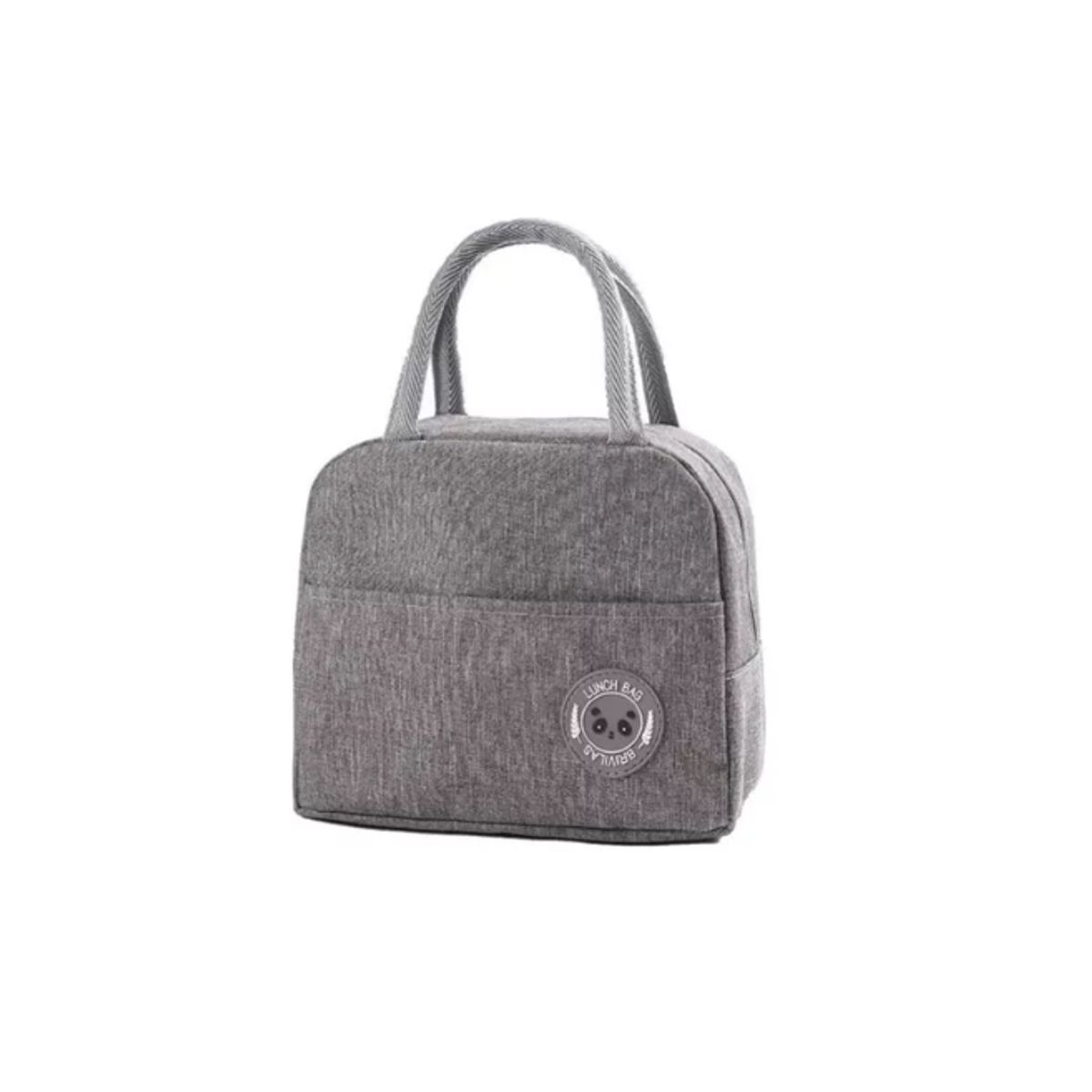 GENERICO - Lonchera Bolsa Térmica Colación Almuerzo Lunch Bag Gris