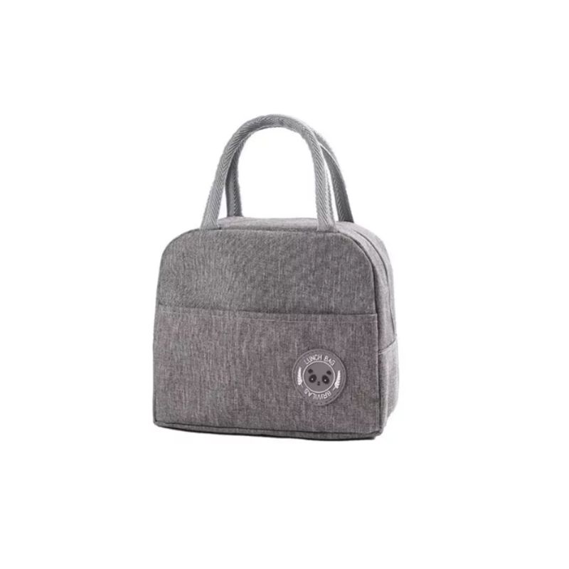GENERICO - Lonchera Bolsa Térmica Colación Almuerzo Lunch Bag Gris