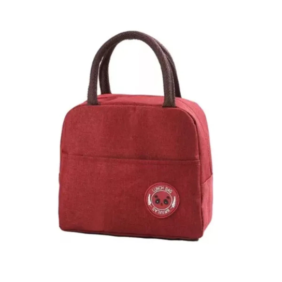 GENERICO - Lonchera Bolsa Térmica Colación Almuerzo Lunch Bag ROJO