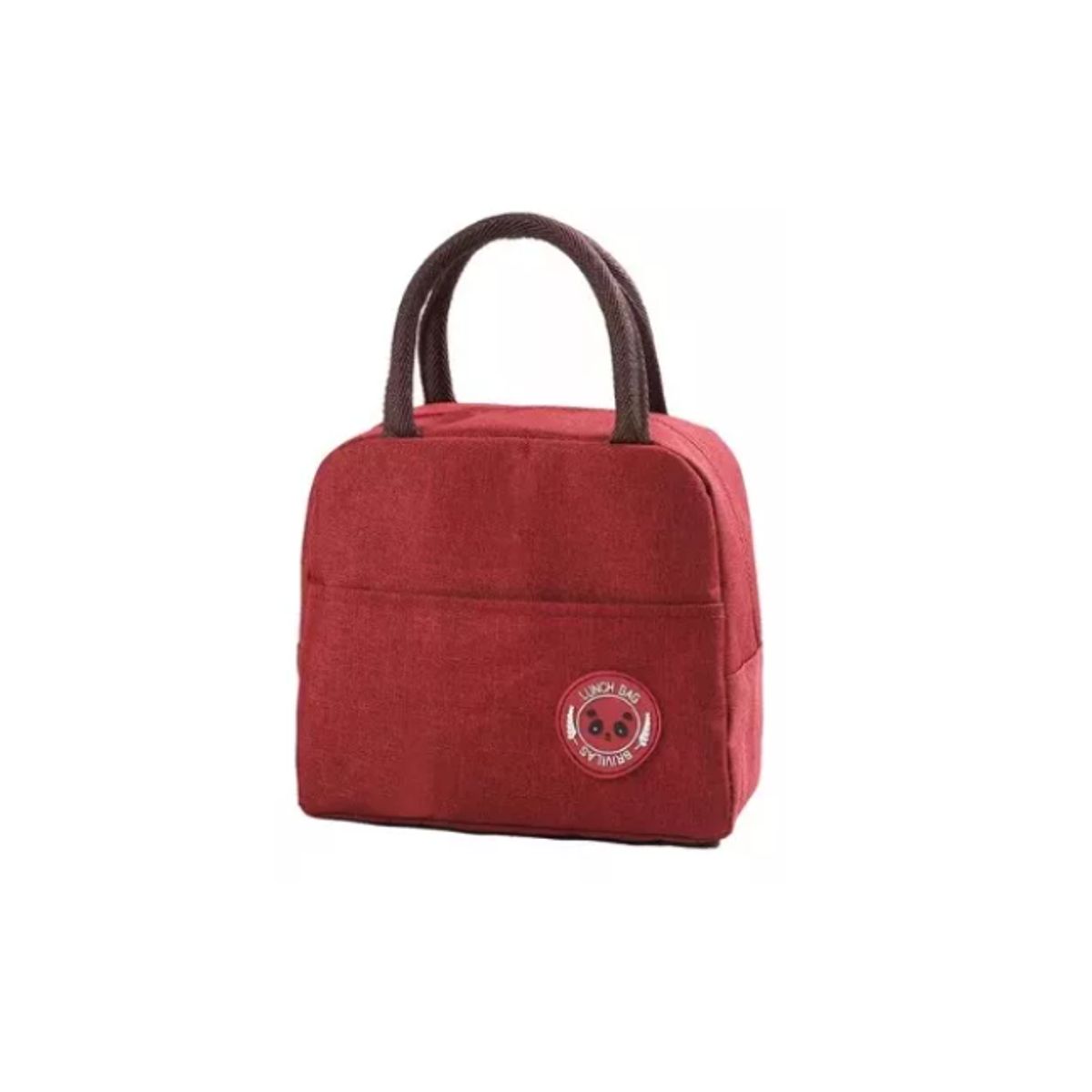 GENERICO - Lonchera Bolsa Térmica Colación Almuerzo Lunch Bag ROJO