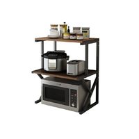 Estante Cocina Para Horno Microondas Rack Organizador Black