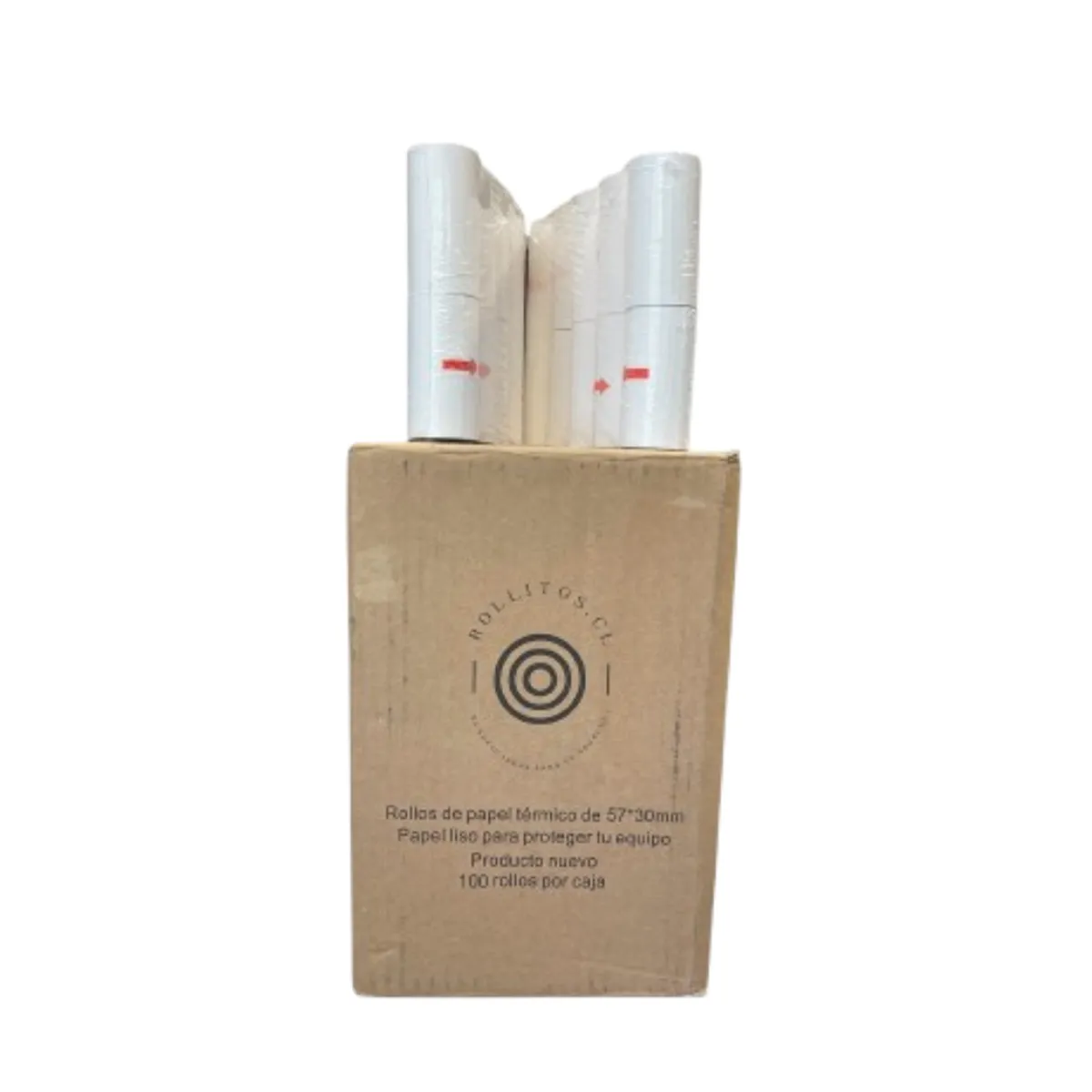 ROLLITOS - Pack 50 Rollos Térmicos 57mm BT Redelcom TransBank GetNet