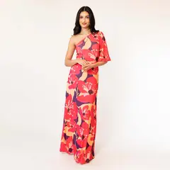 NATALIA SEGUEL - Vestido Ema Fucsia Flores