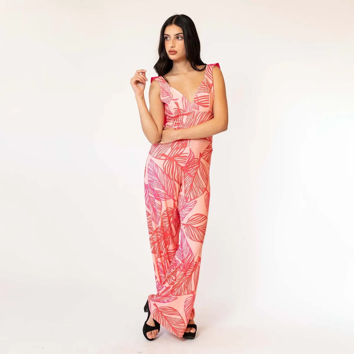 NATALIA SEGUEL - Enterito Celeste Rosa Hojas Natalia Seguel