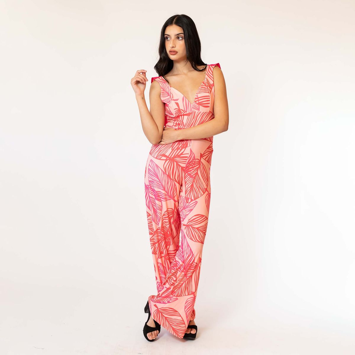 NATALIA SEGUEL - Enterito Celeste Rosa Hojas Natalia Seguel