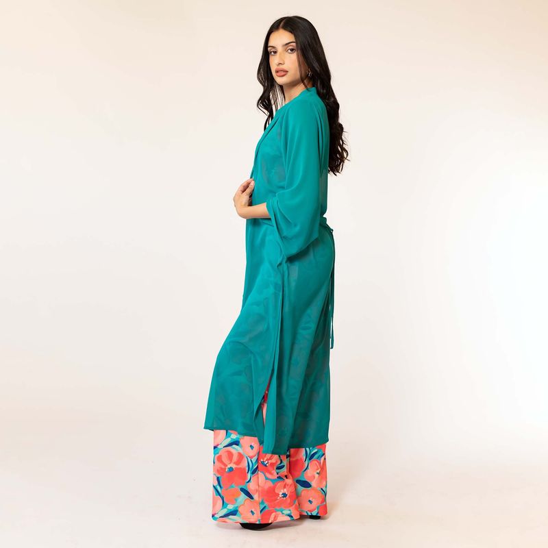 NATALIA SEGUEL - Kimono Largo Turquesa Natalia Seguel