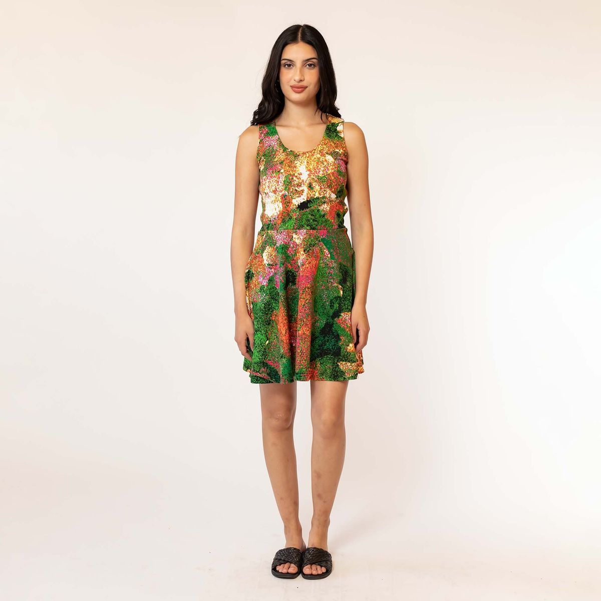 NATALIA SEGUEL - Vestido Cata Verde Manchas Natalia Seguel