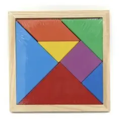 GENERICO - Tangrama Grande Juguete Madera Didactico Montessori
