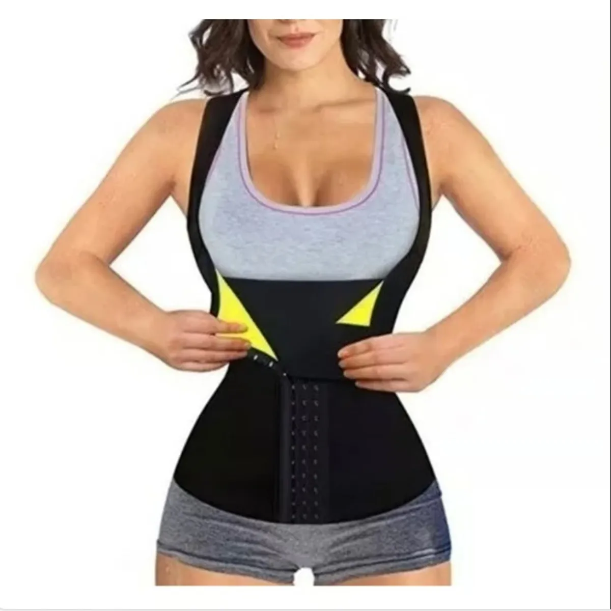 GENERICO - Faja Polera Saunat 3 Broches Neoprene