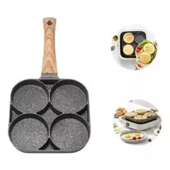 GENERICO - Sartén De Cocina 4 Agujeros Antiadherente