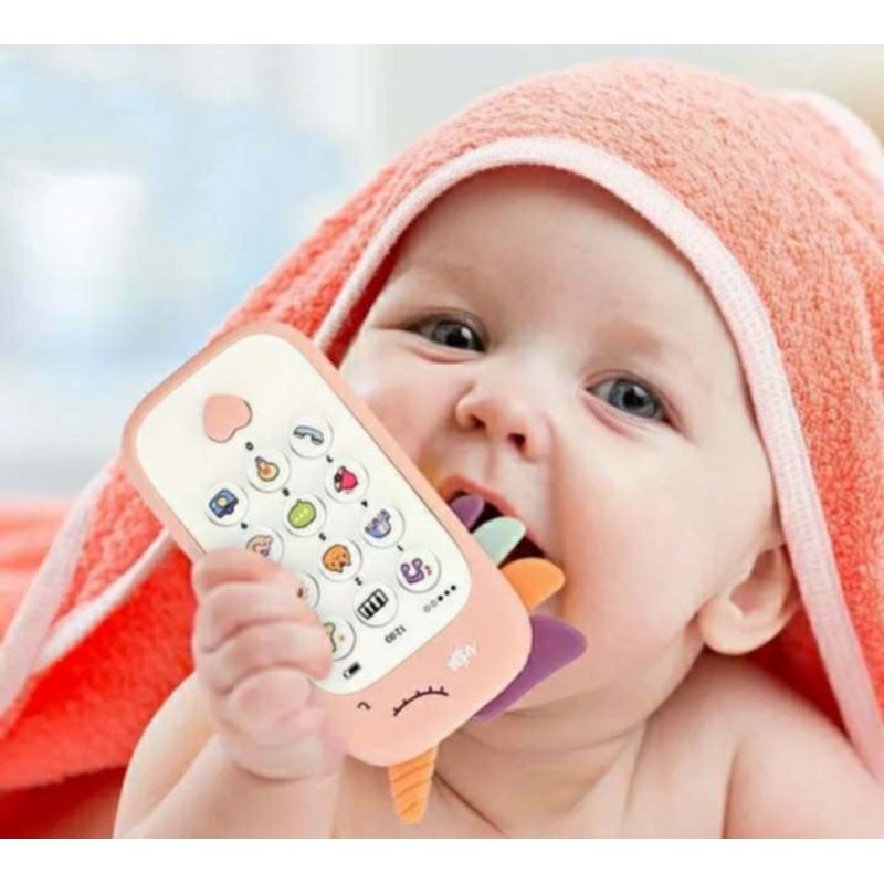 GENERICO - Juguete celular para bebe con luz y sonido incluye las pilas
